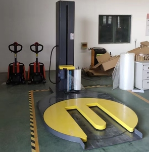 Automatic Tray Jack Circular M-type <b>Stretching</b> PE Film Fully Automatic Tray <b>Stretching</b> Film Packaging <b>Machine</b> - Product Image 4