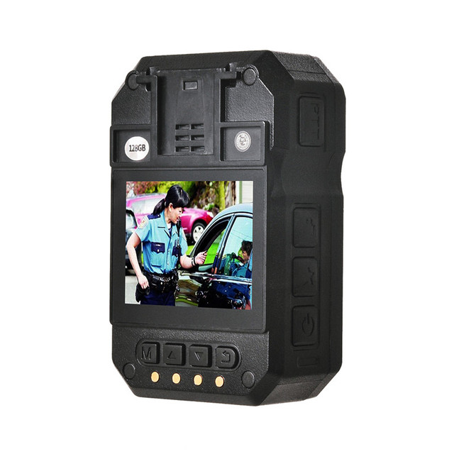 2K Body Worn Camera 34MP HD Video Recorder Night Vision IP66 Waterproof 256GB Portable Security Wearable Cam