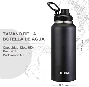 Custom Stainless Steel Thermos Water Bottle 32 oz <b>Large</b> Capacity Portable Eco-Friendly Thermal Insulation Travel Classic Hand - Product Image 4