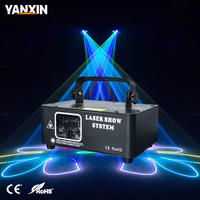 Mini projecteur laser RGB DMX512 à activation sonore, contrôle automatique, animation à faisceau complet pour DJ, soirées, KTV, bars et éclairage de scène