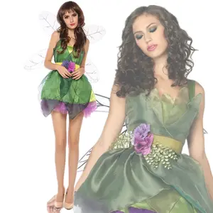 Adult Women Halloween Carnival Party Costume Flower Fairy Cosplay Costume