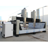 Nouvelle machine de gravure CNC à double tête automatique 15kw pour le granit et le marbre, machine de gravure de haute qualité, polisseuse de pierre, carrelage