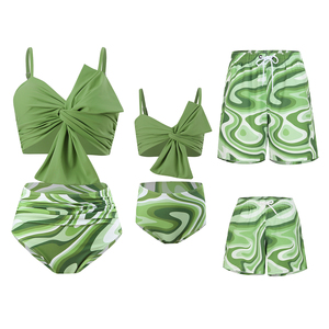 Costume da bagno di design all'ingrosso Bikini per mamma <span class=keywords><strong>e</strong></span> Me costume da bagno intero pantaloni da spiaggia costume da bagno - Product Image 6
