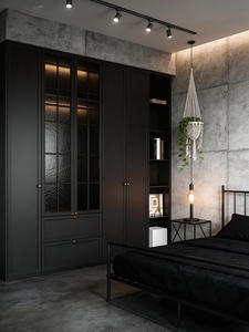 <span class=keywords><strong>Armoire</strong></span> moderne avec portes coulissantes et rangements variés pour une chambre et un salon optimisés en termes d'espace - Product Image 6