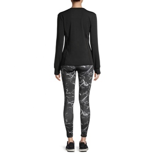 Women's Mid Waist Knee Length Gym <b>Leggings</b> Full Color Printed Non See Through Yoga Pants <b>Pockets</b> Spandex/Polyester Gym Cycling - Product Image 2