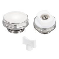 Robinet de purge d'air en laiton de type cock pour radiateur, bouchon d'étanchéité et jeu de clés de purge pour radiateurs en aluminium