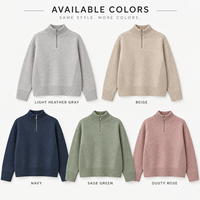 Pull en maille texturé à col montant et demi-zip pour femme, coupe décontractée, idéal pour un look quotidien