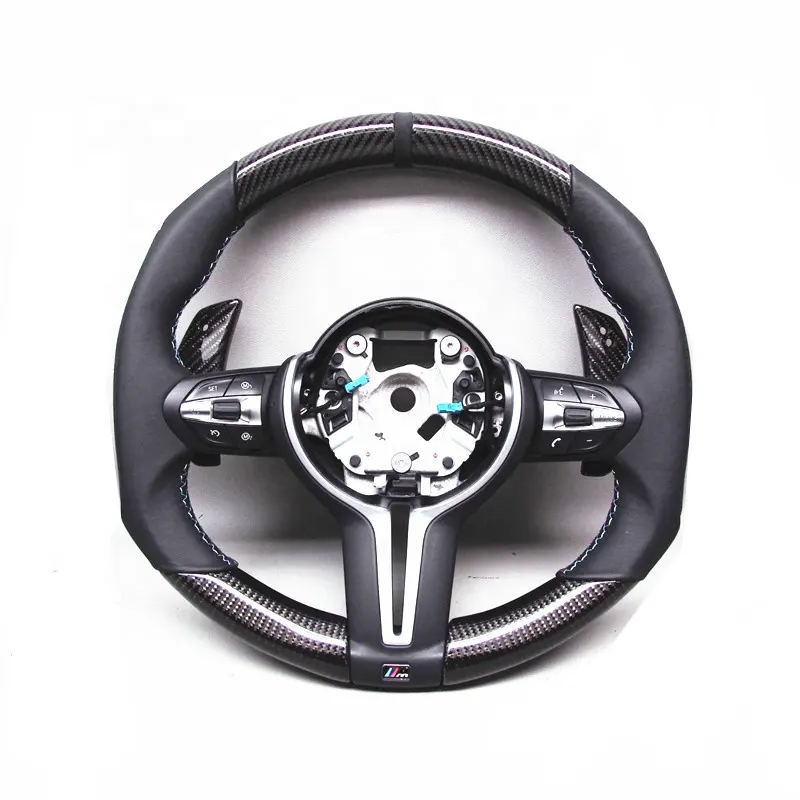 M Спортивное Рулевое колесо из углеродного волокна, Гоночное Рулевое колесо для BMW M3 F80 M4 F82 F15 X5M F16 X6M, спортивное Рулевое колесо на заказ