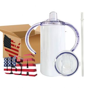 Spill Proof Insulated 304 Double Walled Stainless Steel 12Oz Sippy Cup for Sublimation Printing - Product Image 3