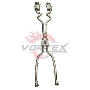 Silenciador Catback Vortex de acero inoxidable resistente a la oxidación con tubo en X para BMW E90 M3, tubo de escape modificado para carreras. - Product Image 1