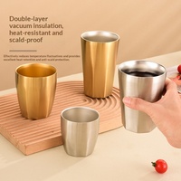 304 RVS Octagonale Dubbelwandige Tumbler Draagbaar Kookwaterbestendig 10 oz 6-Uurs Isolatie voor Bier Koude Dranken