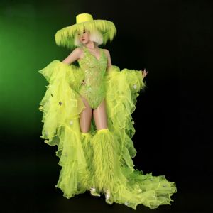 Disfraz de <span class=keywords><strong>Grinch</strong></span> Navideño para Cosplay, <span class=keywords><strong>Traje</strong></span> de Monstruo Peludo con Falda para Representaciones Escénicas, Disfraz de Halloween - Product Image 6