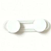 Verrous de sécurité en plastique transparent HDPE adhésifs 3M - Sans perçage, sans résidus, durables, pour armoires/tiroirs/portes