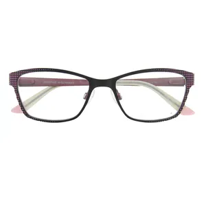 레트로 여성 패션 안경 하이 퀄리티 안경을위한 클래식 금속 프레임