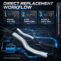 Tuyau de liquide de refroidissement du radiateur OE 5N0121157F en EPDM pour VW Tiguan Passat CC Skoda Audi Q3 A4 EA888 1.8T 2.0T Pièces de refroidissement automobile