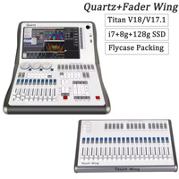 1 ensemble de contrôleur et de fader Avolite Tiger Touch Quartz V18 V17.1 dans un emballage Flycase pour équipement d'éclairage de scène