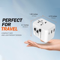 Adaptateur de chargeur de voyage Worldplug Adaptateur de voyage universel international avec USB et Type-C