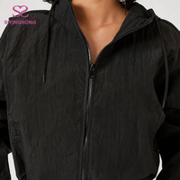 Veste coupe-vent légère et imperméable en nylon softshell pour femme, style streetwear personnalisé, idéale pour le sport et la course en extérieur
