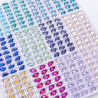 Strass en cristal K9 AB de haute qualité en forme d'axe, pierres de cristal à double trou pour la couture, strass en verre pour accessoires vestimentaires DIY
