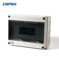 Boîtier de distribution étanche IP67 CNPNJI HT-12 voies, montage sur panneau, armoire de distribution, ABS PC, pour instruments électriques et électroniques
