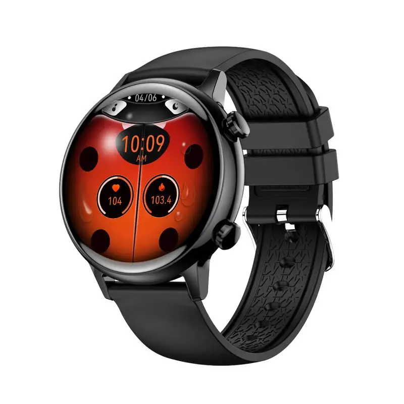 Orologi intelligenti con logo originale 1.106 "AMOLED BT Calling orologi intelligenti con touch screen di lusso con quadrante rotondo impermeabile alla moda