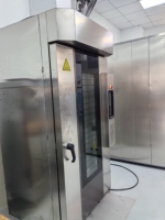 Horno Rotatorio Eléctrico de Aire Caliente de 15 Bandejas, 1.7 kW, Cocción Uniforme, Puerta de Vidrio, Máquina de Panadería para Croissants y Pan, Fabricado en Shanghái, China