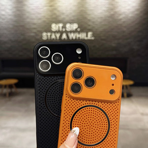 Coque de téléphone magnétique à dissipation thermique style professionnel pour <span class=keywords><strong>iPhone</strong></span> 17 16 15 14 <span class=keywords><strong>Pro</strong></span> Max avec grande fenêtre et recharge sans fil - Product Image 5