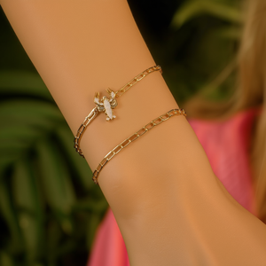 YE195-S140-14254 สร้อยข้อมือแฟชั่นแบบโซ่และแบบเชื่อมต่อ - Product Image 3