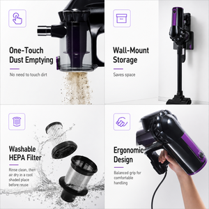 Aspirateur à main filaire 600W, forte aspiration 16kPa pour le nettoyage des sols, des tapis et des poils d'animaux domestiques, fabricant OEM ODM - Product Image 3