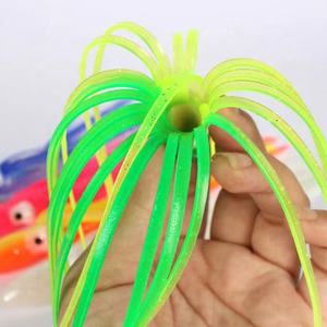 6 pulgadas de plástico atún pulpo cebo calamar faldas Señuelos de Pesca curricán en alta mar pulpo falda cebo gran juego atún señuelo - Product Image 5