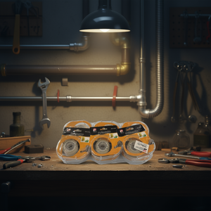 Cinta adhesiva Prtacelo de 12 mm x 10 m, paquete de 3 para reparación de plomería - Product Image 2