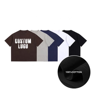Haute qualité goutte épaule Dtg Streetwear poids lourd T-shirt lourd 100% coton Vintage graphique surdimensionné T-shirt personnalisé T-shirt - Product Image 3
