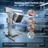 Élévateur Alimentateur Commercial Automatique en Acier Inoxydable 304 Haute Rigidité Capacité 200L pour Matériaux Alimentaires