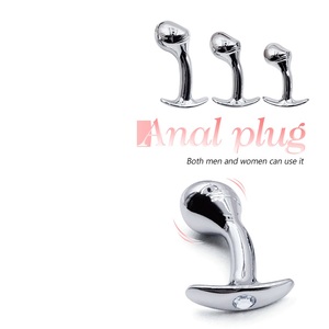 G-spot yapay penis Metal Anal Plug kavisli seks oyuncakları kadın erkek popo fiş prostat masaj yetişkin seks ürünleri - Product Image 3