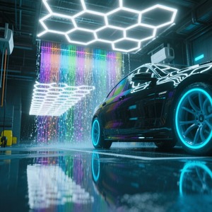 워크샵 호텔 사무실 천장 조명 차고 지붕 조명 RGB LED 차고 조명 알루미늄 바디