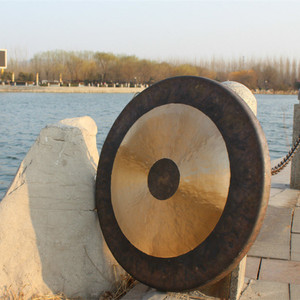 Accessoul <span class=keywords><strong>Gong</strong></span> Chao/chau Traditionnel 100% Fait Main Professionnel 60cm pour Guérison Sonore, Matériau Bronze B20, 5kg, Personnalisable - Product Image 5