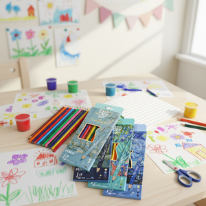 Lot de 12 crayons de couleur à l'huile en bois pour artistes, pour enfants, crayons personnalisés à bas <span class=keywords><strong>prix</strong></span> - Product Image 1