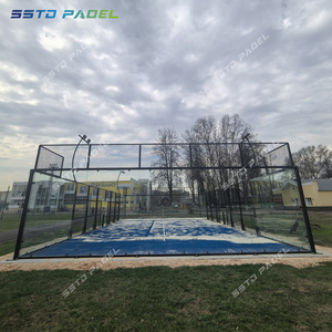 Proveedor de oro: Cancha de pádel de acero galvanizado en caliente, equipo de China, cancha de pádel panorámica para exteriores, cancha de pádel para condominios - Product Image 4