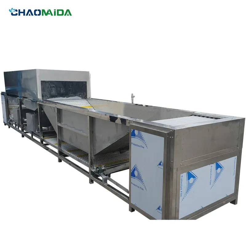 Precision hardware automatic ultrasonic cleaning machine Fruit and vegetable cleaning line
