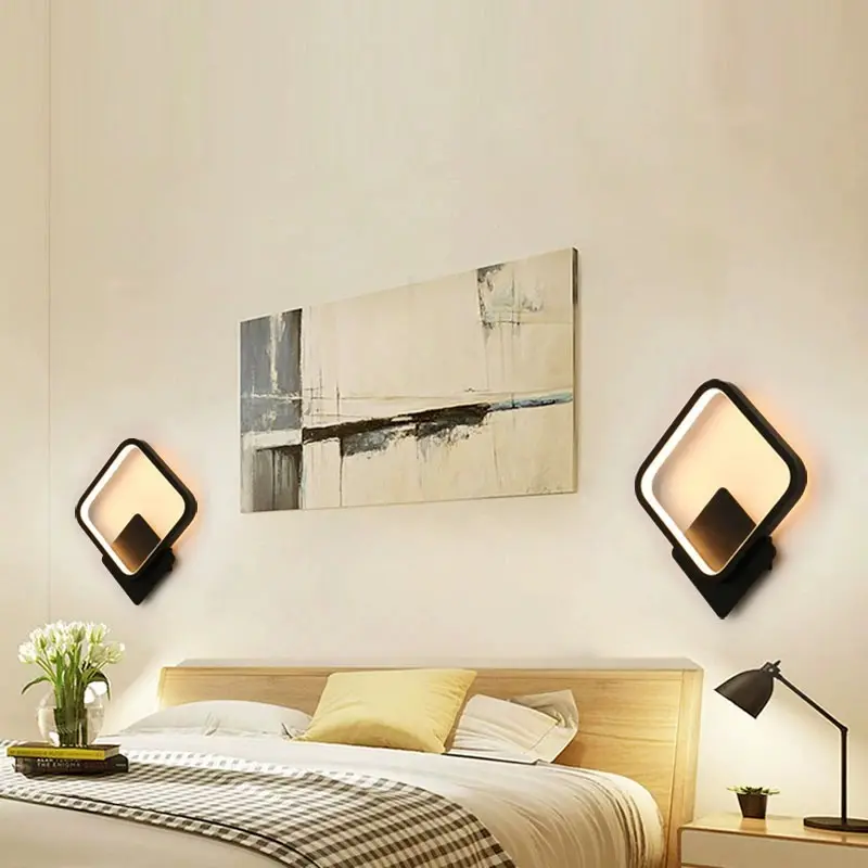 Luxus Schlafzimmer Home Mount Interior Indoor Dekorative Kronleuchter Metall Gold Schwarz Modernes Glas Led Wand leuchte Lampe Lichter