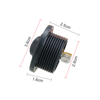 Interrupteur à bascule rond 12V 20A pour voiture, bateau, camion, avec LED bleue, 3 broches, pour tableau de bord