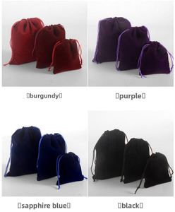 Bolsa de Terciopelo Personalizada con Cordón, 10*15cm, Extra Larga, 40x10, Bolsa de Joyería de Terciopelo Afelpado con Cordón Ancho, 6x8cm - Product Image 4