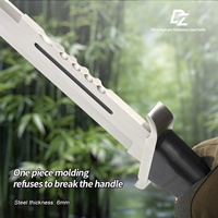 Cuchillo de Combate Ram B3 de Alta Calidad Personalizable, Hoja Fija de Acero Inoxidable, Mango de Madera, Funda, Edición Limitada, OEM, DIY