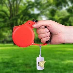 ที่เก็บถุงเก็บอุจจาระสุนัขแบบพกพา Huamaohengchun พร้อมห่วงยางยืด ที่จ่ายถุงขยะสำหรับสัตว์เลี้ยงแบบขึ้นรูปพลาสติกนิ่ม - Product Image 6