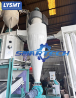 Machine à fabriquer des aliments pour animaux de ferme en acier inoxydable électrique 1-2t/h, ligne complète de production de granulés d'aliments pour animaux, utilisation agricole