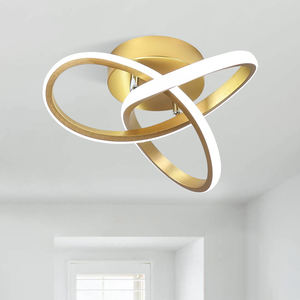 Luz de techo LED moderna para el hogar, cubierta acrílica y Base de hierro, accesorio de iluminación de pasillo interior para pasillo y dormitorio - Product Image 1