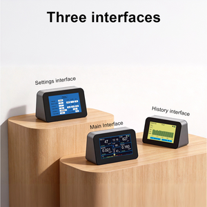 घरेलू कार्यालय कार के लिए सह 2/pm2.5/pm1.0/pm10/hcho/pm10/hcho/tlsa/ai के लिए घरेलू कार्यालय कार के लिए बहु-फ़ंक्शन वायु गुणवत्ता मॉनिटर - Product Image 6