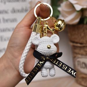 New Cartoon Resin Wool Bear Keychain <b>Chain</b> Female Creative Cute Fashion Couple Accessories Bag Pendant Gift <b>Key</b> <b>Chains</b> - Product Image 4