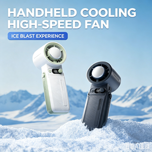 Ventilador Portátil Recargable de 6000 mAh con Pantalla LED Digital, Alta Velocidad, Plegable a 135 Grados, para Uso en Exteriores, Hogar y Oficina - Product Image 3