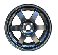 Llantas de aleación cóncavas JW de 18x8.5J 5x112 5x120 4x100 para autos de pasajeros universales de 15, 17 y 19 pulgadas, nuevas, con acabado en zinc.